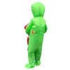 Mascot CostumesNova Christmas Green Fato Estrangado Adulto Engraçado Inflável Papai Noel traje Monstro Terno Festa Carnaval Carnaval Trajes Ano Novo 20