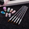 5pcs / set nagelborste All för manikyr Nails Art DIY Tools Målning Gel Tool Kits Akryl Hand Lackes Borstar Set