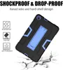 3 in 1 Silicon PC Full Body Case Shockproof Hybrid Robot Heavy Duty Kids Safe Rugged Cover voor Samsung Tab A T590 T830 T387 T510 T720 P200 T290 P610 T307 A7 T500 Lite T220