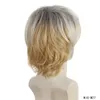 11 polegadas de peruca sintética dos homens Loira Perruques de Cheveux Humanos Simulation Human Hean Wigs Wig-M27