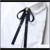Corbatas Moda Drop Delivery 2021 Pajarita hecha a mano para hombre Unisex Británico Banquete de negocios Cóctel Boda Novio Traje Camisa Aessories