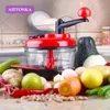 Ahtoska Multi Função Manual do Processador de Alimentos Domicílio Grinder de Carne Vegetal Liquidificador de ovo Alimentos Shredder Machin 210319