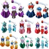 Mooie Guardian Sailor Japanse Cartoon Movie Cosplay Meisje Mercury Moon Mars Jurk Mooie Soldier Sailor Y0903