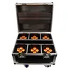 6In1 Laddning Flight Case-4x18W Batteridriven LED Uplight Disco Par Projector för DJ-belysning