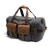 Vintage toile hommes sacs de voyage bagage à main grand hommes sacs polochons épaule week-end sac nuit grand fourre-tout sac à main
