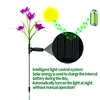 Lampy słoneczne Lily Kwiat Lampa LED Ogrodowy Dekoracja Wodoodporna Outdoor Krajobraz Lawn Home Dekoracyjne Nocne światła