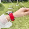 Modedesigner für Apple Watch Smart Gurt 42mm 38 mm 40 mm 44 mm IWatch 2 3 4 5 Uhrenband Lederarmband Streifen Band Watchbänder DGGE
