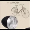Lights Aessory Cycling Sports OutdoorsClassic LED Cykel strålkastare Vintage Lamp med konsolhuvud Ljus retro cykel Front T1P6701275