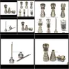 Inne palenia Aessories Household Sundries Home Garden Titanium Paznokci Domy Bezpłatny Uniwersalny Mężczyzna / Kobieta Fit 10mm 14mm 18mm 6in1 Drop Dostawa 2