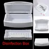 Nagelkonstutrustning Sterilisator Tray Box Sterilizing Clean Salon Manicure Implementera verktyg Prud22