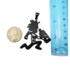 Svart ICP Jeckel Brothers Charm Hatchet Man Charms Pendant Mens Halsband Juggalo / Juggalette Smycken Rostfritt Stålkedja 5mm 24 ''