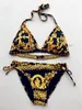 Gold Nobiliary Swimsuit Bikini Set Women Two-piece One-Piece Swimwear Fast Stcok Bathing Suits Sexy