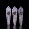 Natural Smoking Crystal Stone Pipe voor Rook Tobacco Quartz Healing Hand Pipes Carb Hole Gemstone Bong Wax Dab Tools