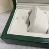 HH Top Quality Watches Boxes High-Grade Green Watch Original Box Papers Card Big Certificate Handbag 0.8KG For 126610 126710 124300 Wristwatches Watches With Gift Bag