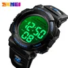 Skmei Dual Time Sport Watch Mens Fitness LED Backlight Digital relógios de pulso Mens 10 anos bateria despertador Reloj Hombre 1562 Q0524