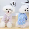 Dog Apparel Pet Shirt Wearable Casual Close-fitting Puppy Two-legged Knitwear Clothes Clothing