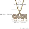 TOPGRILLZ CASH Necklace&Pendant Gold Silver Color Iced Out Cubic Zircon Bling Jewelry Necklaces Gifts X0509