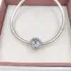 Genuine S925 perle d'argento sterling radiante cuori chiari cz cZ in stile europeo Braccialetti Collane Ale 791725cz Annajewel