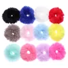 Accessori per capelli 2 pezzi Donne Ragazze Inverno Scrunchies in pelliccia Pom Tie Fasce elastiche fuzzy Supporti per coda di cavallo289W