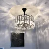 Modern Luxury Black Led Crystal Chandelier Pendant Lamps for Villas Living room decoration Bedroom Dining Room Round Crystal lighting Art Design Light