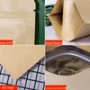 Multi-sizes Standing Brown Zip Lock Dry Food Packing Bags Aluminum Foil Inside Thicken Zipper Sealing Stand Coffee Packaging Bag