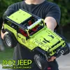 Die J902 Green SUV All-Terrain Off-Road Vehicle Bausteine Technik 2343 Stücke 1:8 Serie Montage Ziegel Kinder Bildung Spielzeug Weihnachten Geburtstag Geschenke für Kinder