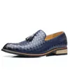 Dress Shoes Fashion Weave Leather Wedding Designer Tassel Office Formal Male Autumn Footwear Size 39-48 Mens Moccasins