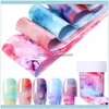 Cartellini dei prezzi, Carte Confezioni per gioielli Espositori per gioielli 3D Stile oceano Conchiglia Abalone Modello Sfumatura Marmo Design Fogli Nail Art Thermal Trans