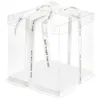 Emballage cadeau multitype boîte à gâteau transparente anniversaire Surprise cuisson emballage PVC plastique fête fournitures