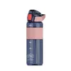 Portable Sport Water Bottle Large Capacity 750ml Plastic Leak-Proof Tritan BPA-Free Tumbler with Straws for Travelling Camping
