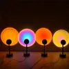 Sunset Projection Lamp LED Night Lights Sunset Lamp Bedroom Decor USB Rainbow Projector Atmosphere for Home Bar Drop7802236