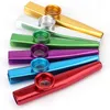 Sacs de rangement Lot de 24 Kazoos en métal avec 24 membranes de flûte Kazoo 6 couleurs, bon compagnon pour ukulélé, violon, guitare, piano