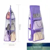 6 Pocket Foldable Hanging Bag 3 Layers Folding Shelf Bag Purse Handbag Organizer Door Sundry Pocket Hanger Storage Closet Hanger Factory price expert design Quality