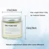 Duidelijke handgemaakte geurende kaarsen kokosnoot soja wax creatieve aromatherapie etherische olie kaars glas kan verpakking aangepast logo bruiloft gift HY0040