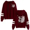2022 Unisex Hot Japanese Anime Attack On Titan Cosplay Hoodie Pullovers Tops Long Sleeves Clothes H1227