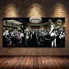 Música cantante estrella reunión gran sala de estar pintura al óleo lienzo pared arte carteles e impresiones para dormitorio decoración del hogar sin marco