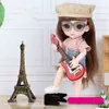 Arrival 13 Moveable Jointed 16cm Dolls 1/12 Bjd Doll Dress Up with Clothes Shoes Glasses Dolls Toy for Girls Gift 210923