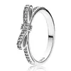 925 Sterling Zilveren Ring Pave Handtekening Cirkels Harten van Halo Prinses Bone Bow Ring voor Vrouwen Gift Mode-sieraden X0715