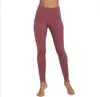 2021 Lu Femmes Cross-Tight Fitness Pantalons de yoga Taille haute Sports Gym Wear Filles Leggings Élastique Dames Collants complets Entraînement Couleur unie
