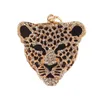 Fine Key Chave Acessórios Gold Leopard Head Chaves para Mulheres Charms Clássico Chain Chain Chains Bags Chain Car