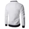 Mens Hoodies 2020 Marca Masculina Casual Jaqueta De Zíper Stand Dress-Neck-Neck-Necksteras Hombre Suéter Branco Verificação 3D Manta Tracksuit XXL X0621