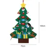 クリスマスの装飾DIYフェルトツリーの陽気なホームクリスマスの飾りギフトサンタクロース年木