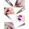 7 pièces Nail Art peinture pinceaux kits pour ongles liner dessin design UV Gel acrylique manucure brosse NAB011