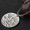 Collier hommes et femmes de l'église Muhammad pendentifs colliers en acier inoxydable chaîne en or bijoux sur pendentif cou