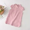 Babyfashion Girls Casual Dresses 2021 New Fashion Kids Chiński styl ubrania Baby Girl Party Stroje Kwiaty Odzież 2 8 lat q0716