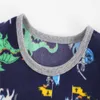 Hoppmätare Ankomst Fleece Boys Flickor Sweatshirts Dragons Print Söt Vinter Höst 2-7t Baby Polyester Hooded T Shirts Kids 210529