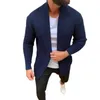 Men's Sweaters Knitwear Casual Pure Color Loose-fitting Coat Autumn Winter Men Cardigan Solid For Daily Wear