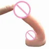 NXY Produtos do sexo Dildos Little Dildo Realista Dick Erótico Macio Mini Tamanho Flesh Nep Masculino Anal Pênis Zuignap Adulto Brinquedos Para As Mulheres 1227