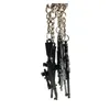 Keychains 50pcs / Lot Chaînes de clé Jeu 20 Styles Pubg CS Go Gun modèle 98K Sniper Rifle Chaîne Anneau pour hommes Cadeaux