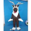 Costume della mascotte dei cervi di Halloween Personaggio dei cartoni animati di alta qualità Personaggio a tema Carnevale Vestito unisex per adulti Vestito da festa di compleanno di Natale